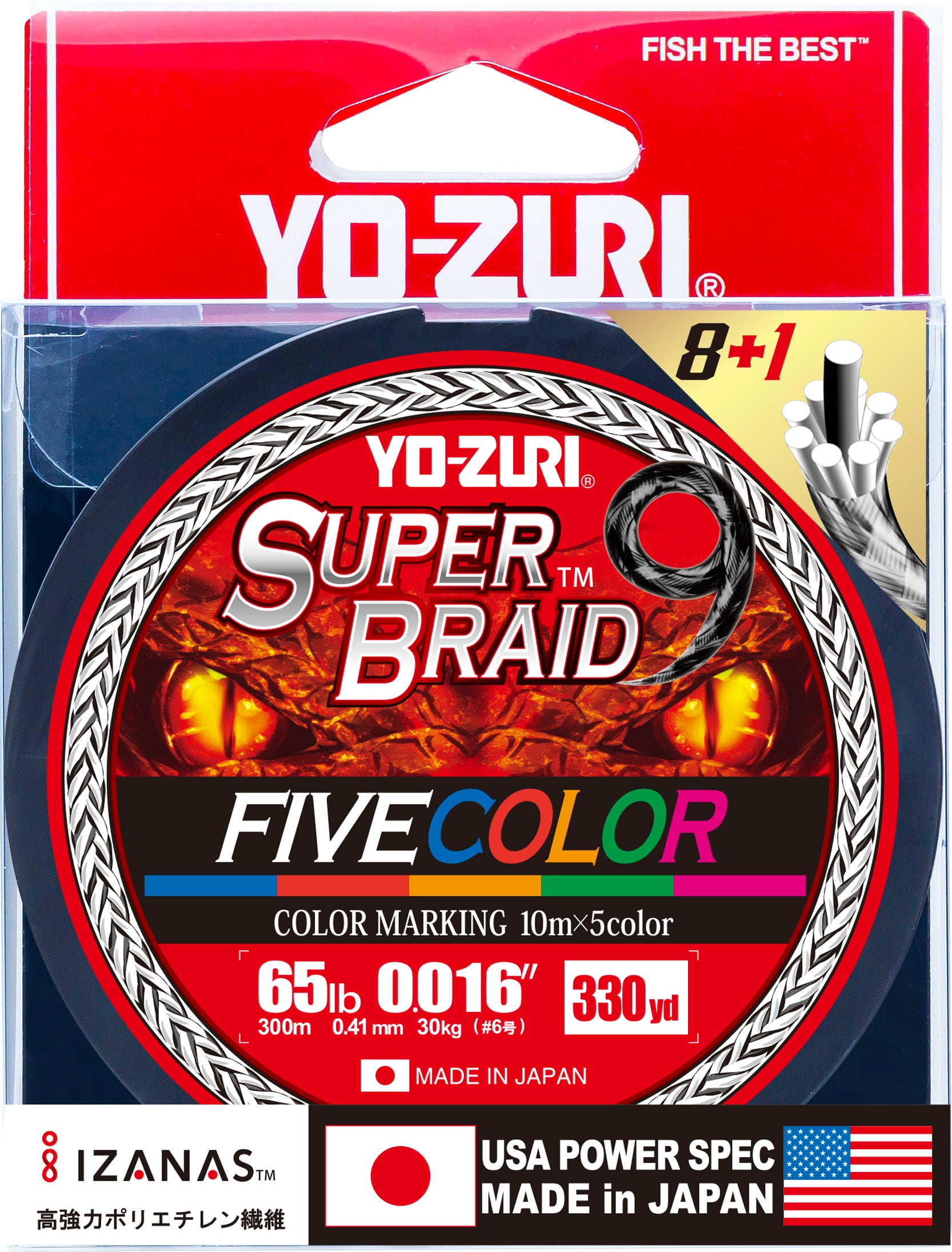 YO-ZURI SUPERBRAID 9 - Floating Braided Fishing LINE