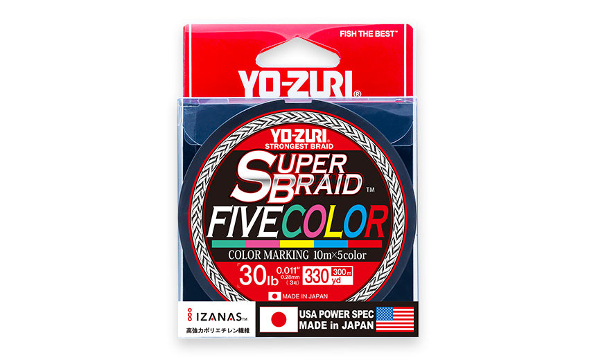 SUPERBRAID™ FIVE COLOR 330YDS